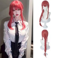 Chainsaw Man Power/Makima Cosplay Synthetic Braided Wig Suitable for Women's Anime Convention Party Role Play Heat-Resistant Wig