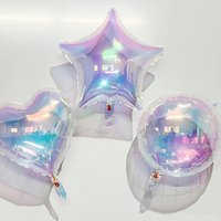19inch Colorful Foil Balloons Heart Shaped Little Mermaid Party Shell Balloons Wedding Birthday Party Baby Shower Decoration