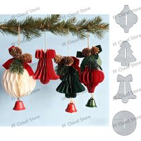 3D Christmas Ball Tag Ornament Die-Cut Scrapbooking Card Album Craft Embossing Template New Arrival