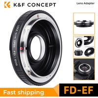 K&F CONCEPT FD-EF Lens Adapter Ring For Canon FD FL Lens to Canon EF EOS Camera 10D 40D 80D With Glass Cap Focus To Infinity