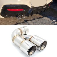 1 PCS Exhaust Tip For BMW F20 118i 120i 1 Series Stainless Steel Exhaust Pipe 60mm Inlet Muffler Tip Tailpipe Nozzle