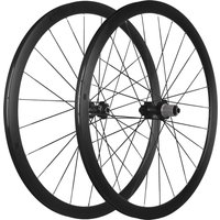700C Disc Brake Wheelset Road Bike Clincher Tubeless 35mm Aluminum alloy Aero Wide Rim 142x12 12x100 Thru Axle Hub Bicycle Wheel