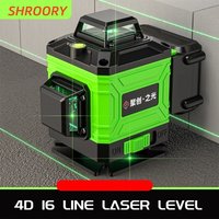 New 4D Laser Level Utility Self-Leveling 360 Horizontal and Vertical Cross Extremely Super Powerful Green Laser Level Tools