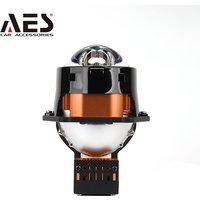 AES 3''TIR Prism S600 Double Laser Bi Led Projector 80W Super Power Car Headlight Projector Bi Led Headlight for Car Accessories