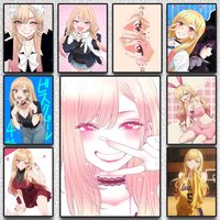 Marin K-Kitagawa ANIME Poster Sticky Wall Art Printing Waterproof Home Living Bed Room Aesthetic Decor