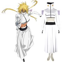 IN STOCK Hueco Mundo Arrancar Tres 3rd Espada Tier Harribel Cosplay Costume Anime Kimono Outfit