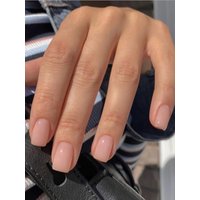Upgrade Your Look With 24pcs Glossy Nude Press On Nails, Short Square Solid Color Full Cover Fake Nail Set Nail Supplies