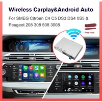 Wireless Carplay Android Auto Decoder Module for Peugeot Citroen SMEG MRN Picasso C4 C5 DS4 DS3 308 508 208 3008 Mirror Link