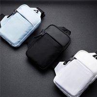 Men's Shoulder Chest Bag Nylon Waterproof Mini Sling Bag Outdoor Sports Cell Phone Bag Waist Pack Male Sports Chest Bags