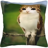 Meowl Cat Owl Plush Toy Animal_1 Pillow Case Design Pillow Cover Vintage Pillowcases For Living Room Sofa