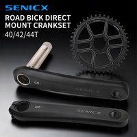 SENICX Road Bicycle Direct Mount Chainring Aluminum Alloy GXP 170mm Bike Crankset 40 42 44 Teeth Narrow Wide 10-12 Speed for BSA