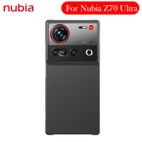 Original Kevlar Case For ZTE Nubia Z70 Z70S Ultra Carbon Fiber Back Cover Shell