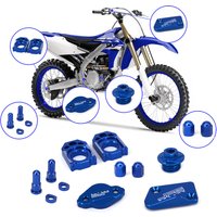 For Yamaha YZ250F YZ450F YZ WR 250F 250X 250R 450F CNC Brake Fluid Reservoir Cover Adjuster Block Chain Engine Cover Plugs Set
