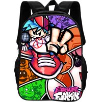 Friday Night Funkin Backpack cute Durable Fashionable Cartoon Zipper Large Capacity Backpack Best Birthday Gift for Boy and Girl