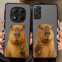 Cute Capybara Case for Xiaomi Redmi Note 8 9 10 11 Pro 13 14 12 Pro Plus 8T 12s 10S 9S 11S 7 Back Phone Cover