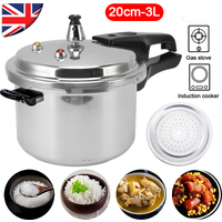 20cm 3L Aluminium Alloy Pressure Canner and Cooker Thickened Explosion-proof Pressure Cooker Pot for Gas Cooker Pot