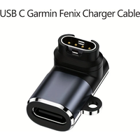 Type C USB to 4pin Fast Charger Adapter Connector For Garmin Fenix 7/6/5/7X/6X/5X / Venu 2 plus Watch Charge Converter