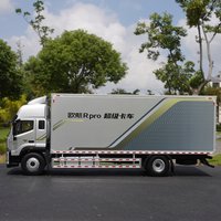 1:23 Original Foton European Airlines Cargo Truck Model, Van Logistics Transportation Super Truck Alloy Model