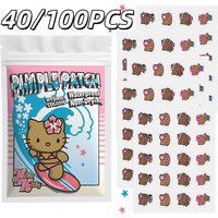 40/100PCS Sanrio Hello Kitty Cartoon Pimples Defect Patch - Invisible Hydrocolloid Acne Patch, Facial Decoration Patch