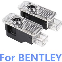 2Pcs For BENTLEY Continental GT Bentayga Flying Spur LED Car Door Ghost Shadow Lamp Welcome Courtesy Light Bulb Accessories