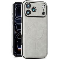 Luxury PU Leather Magnetic For Magsafe Phone Case For iPhone 12 13 14 15 16 17 Pro Max 17 Air Wireless Charging Shockproof Cover