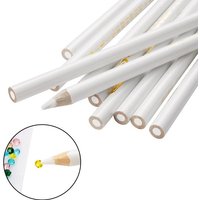 10Pcs/Lot Wax Dotting Pen Nail Art Rhinestones Gems Picking Crystal Pencil Easily Pick Up Pencil for Rhinestone Nail Art Tools #