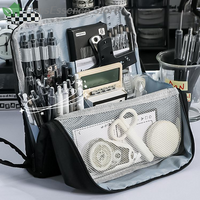 ※High Looking Large Capacity Pencil Case Simple Stationery Box Student Stationery Bag Storage Bag Office Stationery
