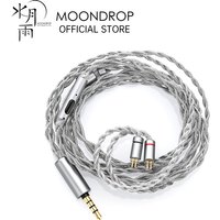 MOONDROP MC2 microphone upgrade cable 3.5mm 0.78mm 2pin oxygen-free copper and silver plating