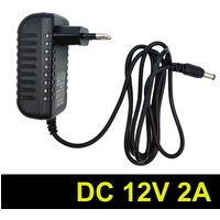 Power Adapter EU/US AC 100V-240V To DC 12V 2A Supply Charger Universal Adapter Converter Plug for Camera DVR NVR LED Robot Light