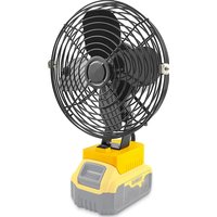 Portable Cordless Fan Camping Fan For Dewalt 20V Max Li-Ion Battery Handheld Fan Fit For DCB200 DCB201 Cordless Battery Tool