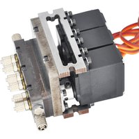 3CH Hydraulic Steel Valve Block With Servo For 1/12 Scale RC LESU JDM EC360 Excavator Parts