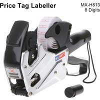 1Pcs Durable A-line Price Tag Labeller 8 Digits MX-H813 Pricing Tag Display Tool Label Paper Label Maker for Retail Store