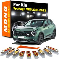 MDNG 11Pcs Canbus For New Kia Sportage MK5 5 V 2021 2022 2023 LED Interior Reading Light Bulbs Kit Trunk Lamp Car Accessories
