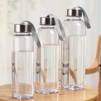 300/400/500ML Portable Sports Plastic Water Bottle Practical Water Cup Drinking Bottle Transparent Handy Cup For Outdoor Sports