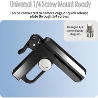 Universal Camera HDMI-Compatible Cable Clamp One Clip Lock Wire Clip 1/4" for Sony Canon Video Camera DSLR Rig Cage Photography
