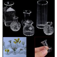 1:12 Dollhouse Miniature Flowerpot Vase Glass Basin DIY Furniture Toys