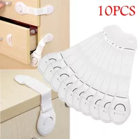 10pcs Kids Safety Door Lock Child Safety Cabinet Lock Baby Proof Security Protector Drawer Door Cabinet Lock Plastic Protection