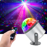 Stage Lights Disco Ball Lights 7 Colors Metallic Water Wave Lights Sound Activated DJ Lights Wedding Home Party Club Bar
