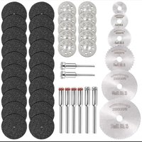 5-60Pcs Diamond Cutting Discs Metal Hss Saw Blade Set Cutting Tool Saw Blades for Dremel Metal Cutter Power Hand Tools 22-50mm