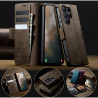 Retro Magnetic PU Leather Wallet Phone Case For Samsung Galaxy S26 Ultra S26+ S26 Plus S26 Shockproof Card Holder Pocket Cover