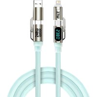 240W Digital Display Fast Charging Data Cable PD USB Type-C Cord -Function USB to Type-C Quick Charge Wire for Phone Laptop