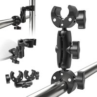 AliExpress VORILYNEX Camera Double Clip Crab Clamp Handlebar Bracket For GoPro Insta360 X2 Bicycle Motorcycle Action Camera Extension Arm Accessories