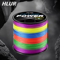 HLUR 8 Strands 300M 500M 1000M PE Braided Fishing Line 12-100LB Multifilament Fishing Line Super Smooth Carp Fishing Line