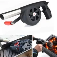 Outdoor Barbecue Portable Manual Blower Picnic Charcoal Combustion Fan Small Blower Combustion Tool BBQ Camping Accessories