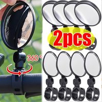Bicycle Rearview Mirror Set 360 ° Rotatable with Left and Right Adjustment Mounting Suitable for Cycling and Outdoor Sports
