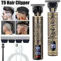2026 Professional T9 stainless steel T-Blade hair clipper kit USB original hair cutting machine Precision Electric Shaver trimme