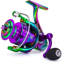 Sougayilang Spinning Fishing Reel 5.2:1 High Speed Ratio EVA Grip Max Drag 12kg Handle Carp Bass for Freshwater Fishing Reel