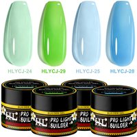 HEMA-FREE Builder Gel 20g for Nail Extension Milky Smooth Clear/Pink Long Lasting Quick Building Soak Off UV Nail Gel