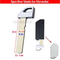 5pcs Car Emergency Key Blade Smart Key Blank for Hyundai Elantra Sanata FE Kona Tucson Sonata Palisade Staria Kia K4 K8 Sportage