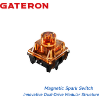 GATERON Magnetic Spark series switch, Linear, Freely setting pre-travel, Hall Sensor Effect for Magnetic Keyboard Gaming Office